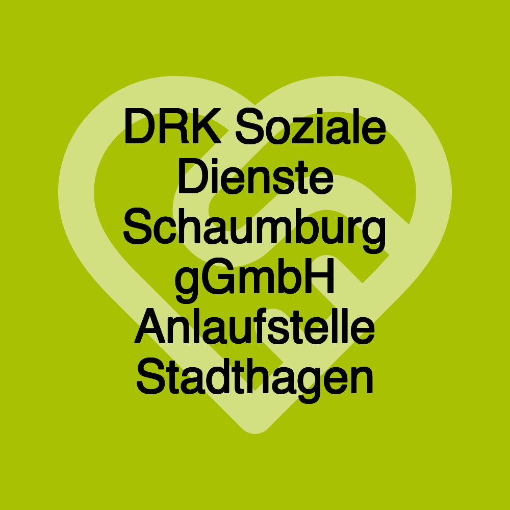 DRK Soziale Dienste Schaumburg gGmbH Anlaufstelle Stadthagen