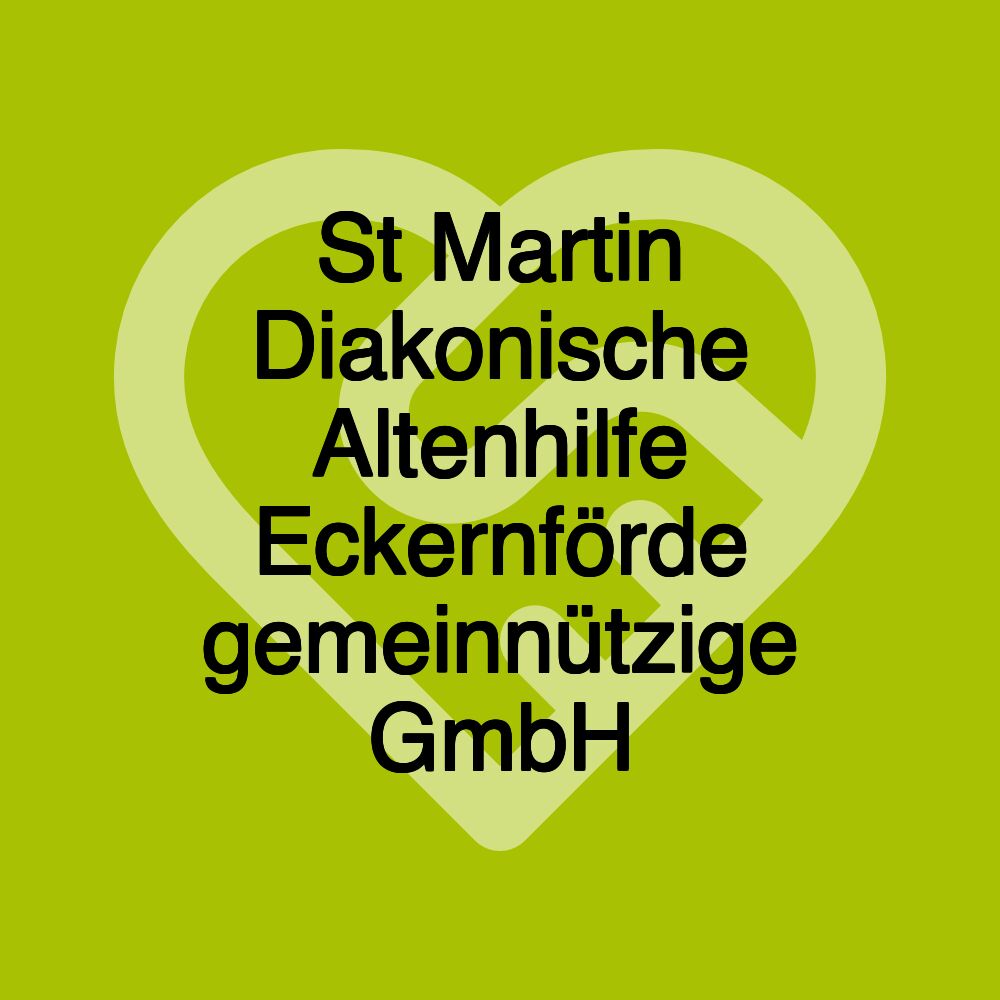 St Martin Diakonische Altenhilfe Eckernförde gemeinnützige GmbH