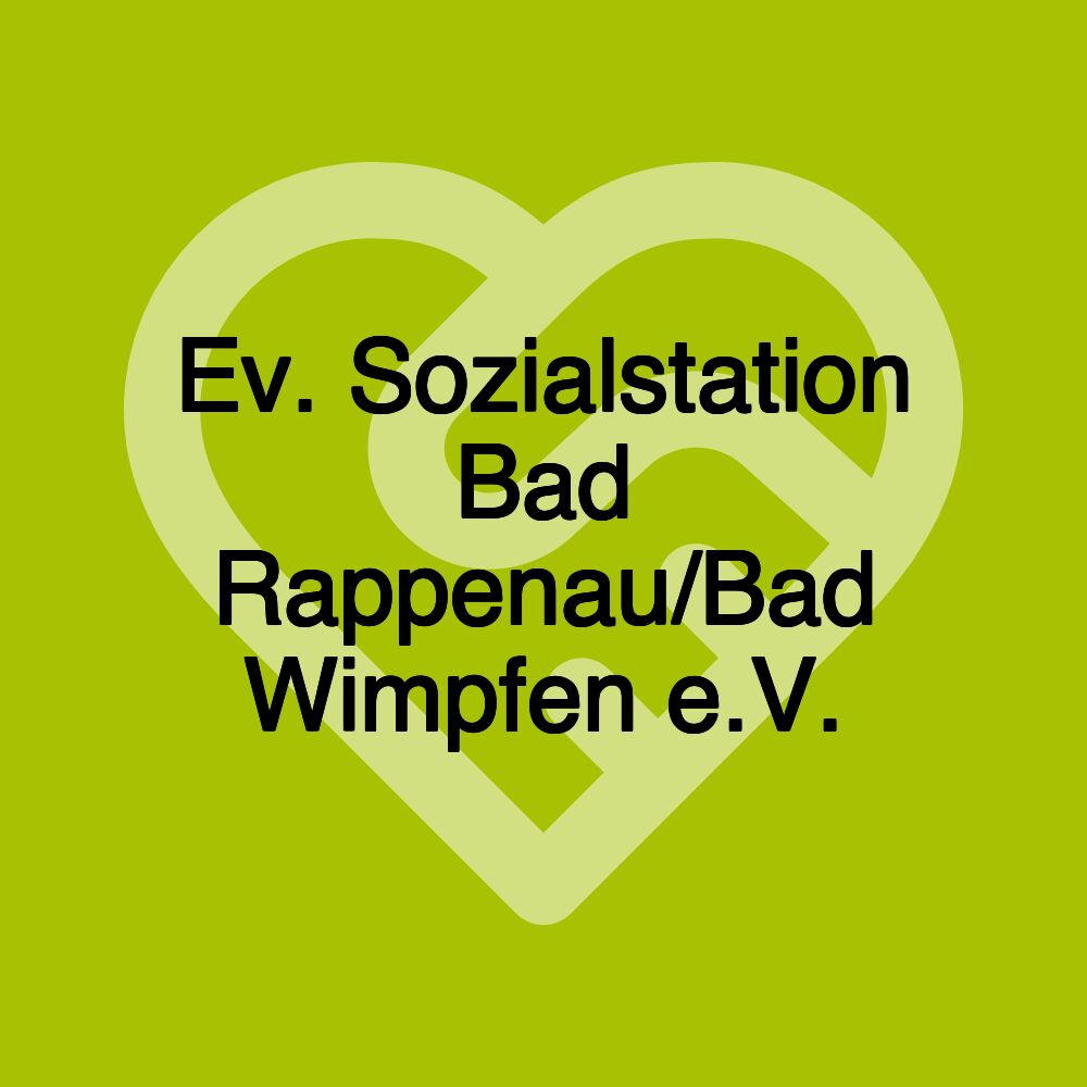 Ev. Sozialstation Bad Rappenau/Bad Wimpfen e.V.