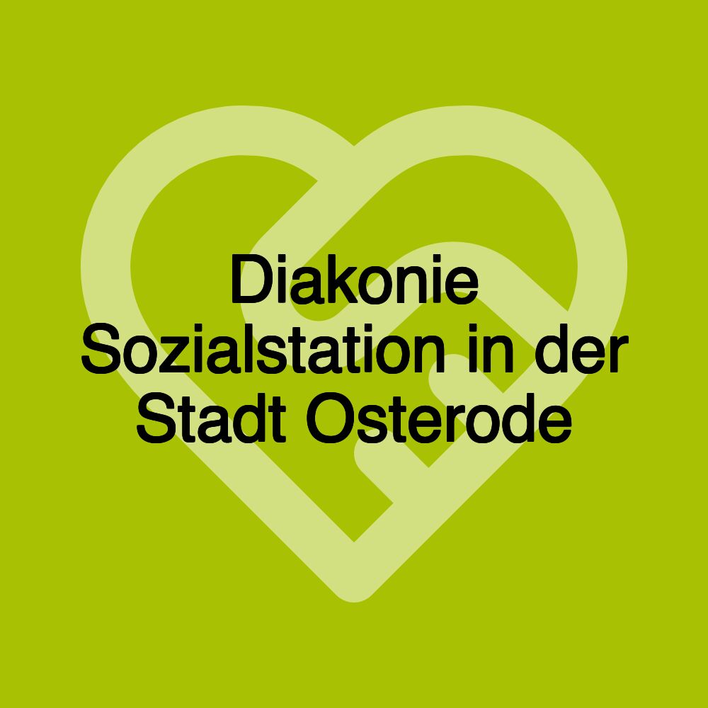 Diakonie Sozialstation in der Stadt Osterode