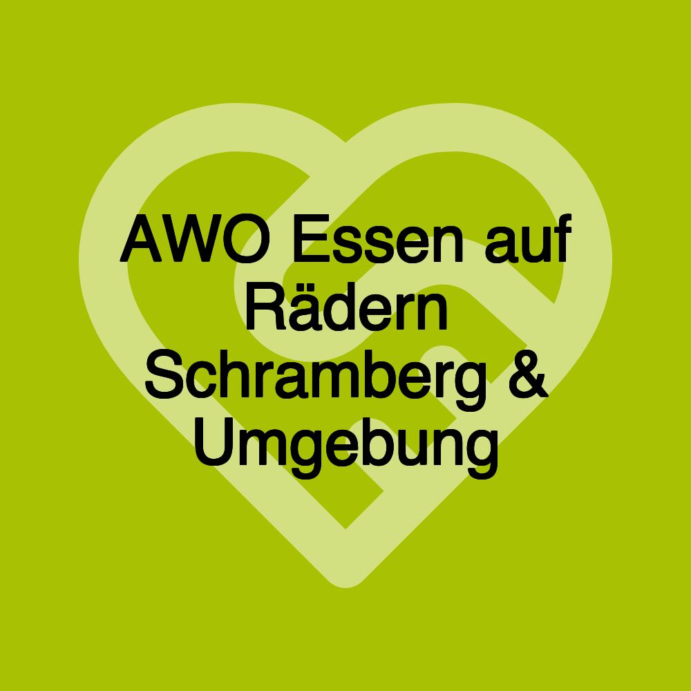 AWO Essen auf Rädern Schramberg & Umgebung