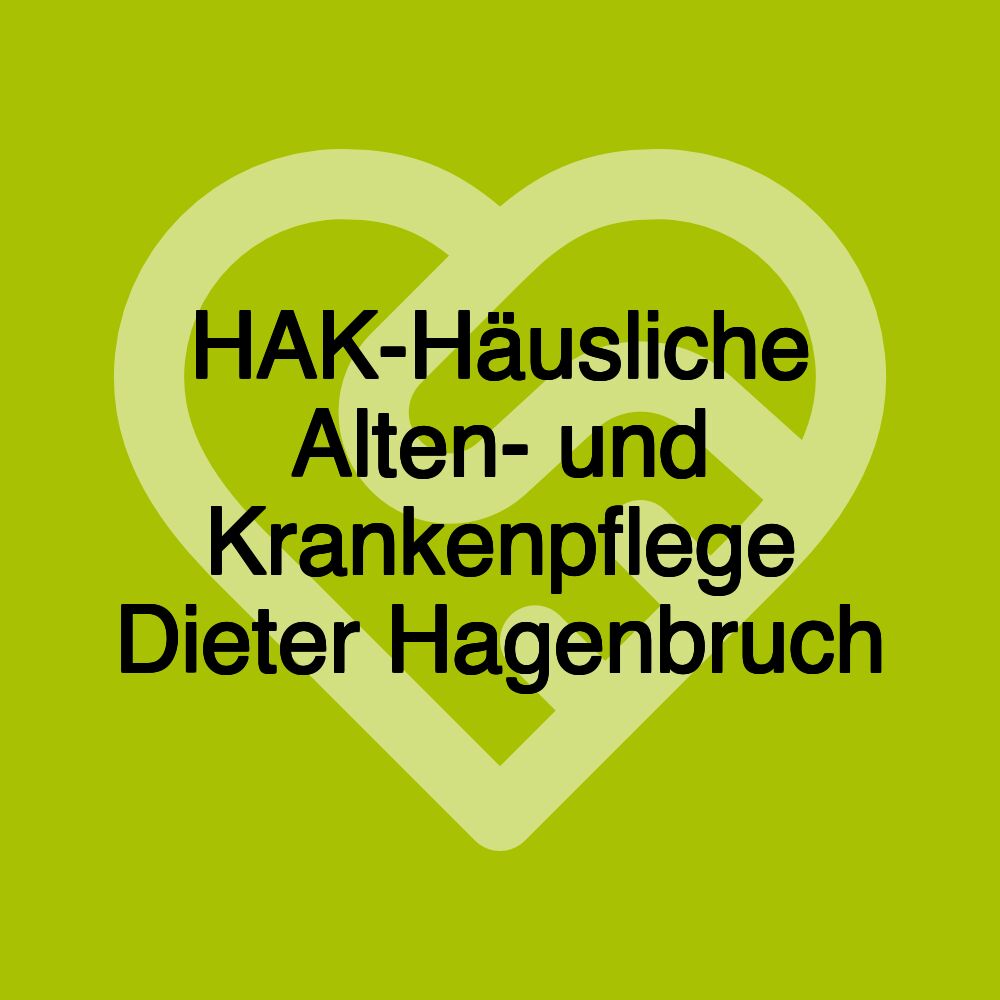 HAK-Häusliche Alten- und Krankenpflege Dieter Hagenbruch