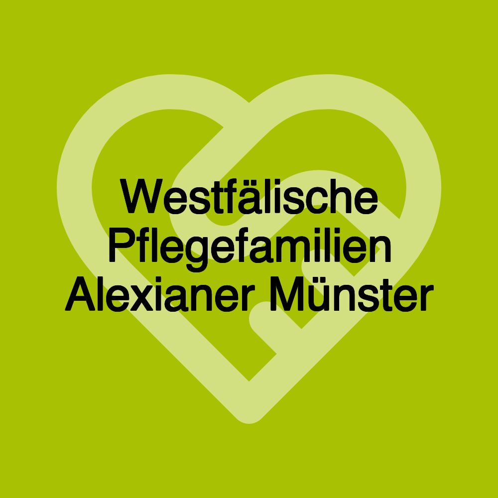 Westfälische Pflegefamilien Alexianer Münster