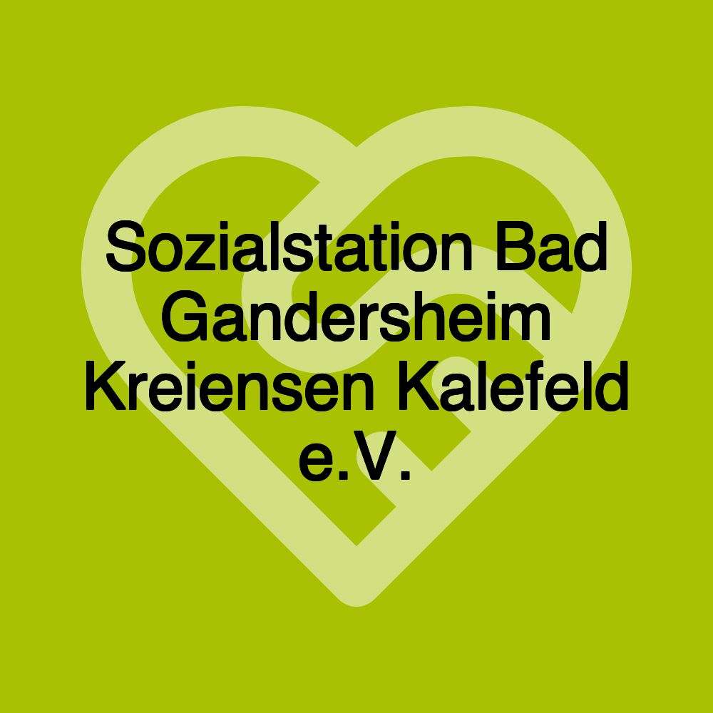 Sozialstation Bad Gandersheim Kreiensen Kalefeld e.V.