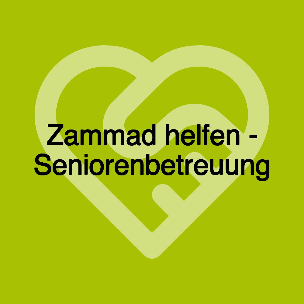 Zammad helfen - Seniorenbetreuung