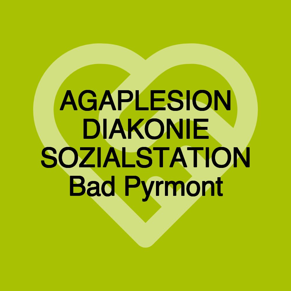 AGAPLESION DIAKONIE SOZIALSTATION Bad Pyrmont