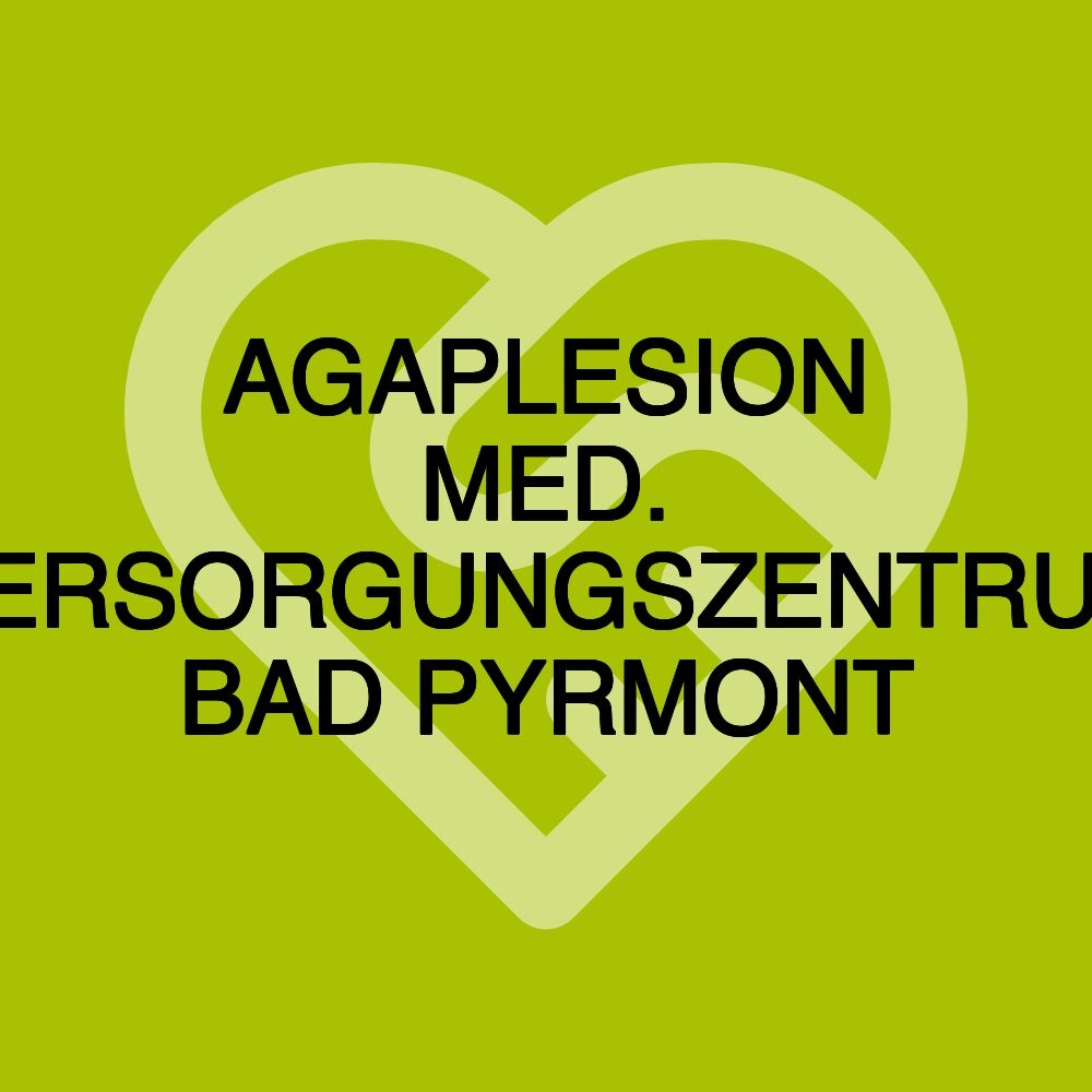 AGAPLESION MED. VERSORGUNGSZENTRUM BAD PYRMONT