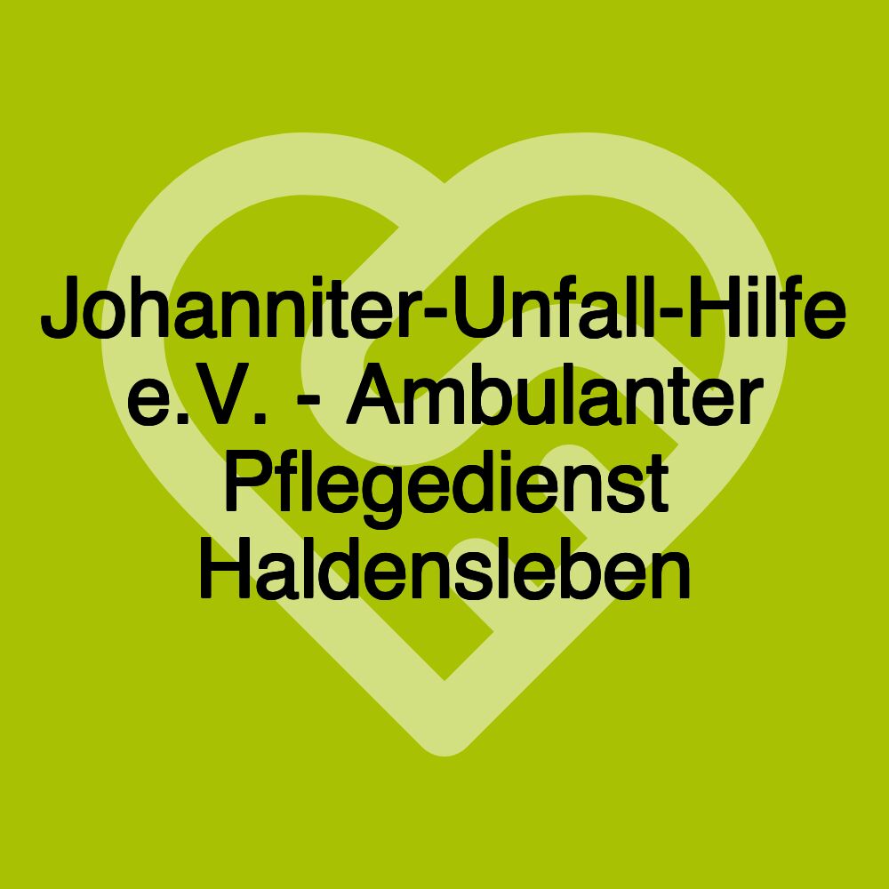 Johanniter-Unfall-Hilfe e.V. - Ambulanter Pflegedienst Haldensleben