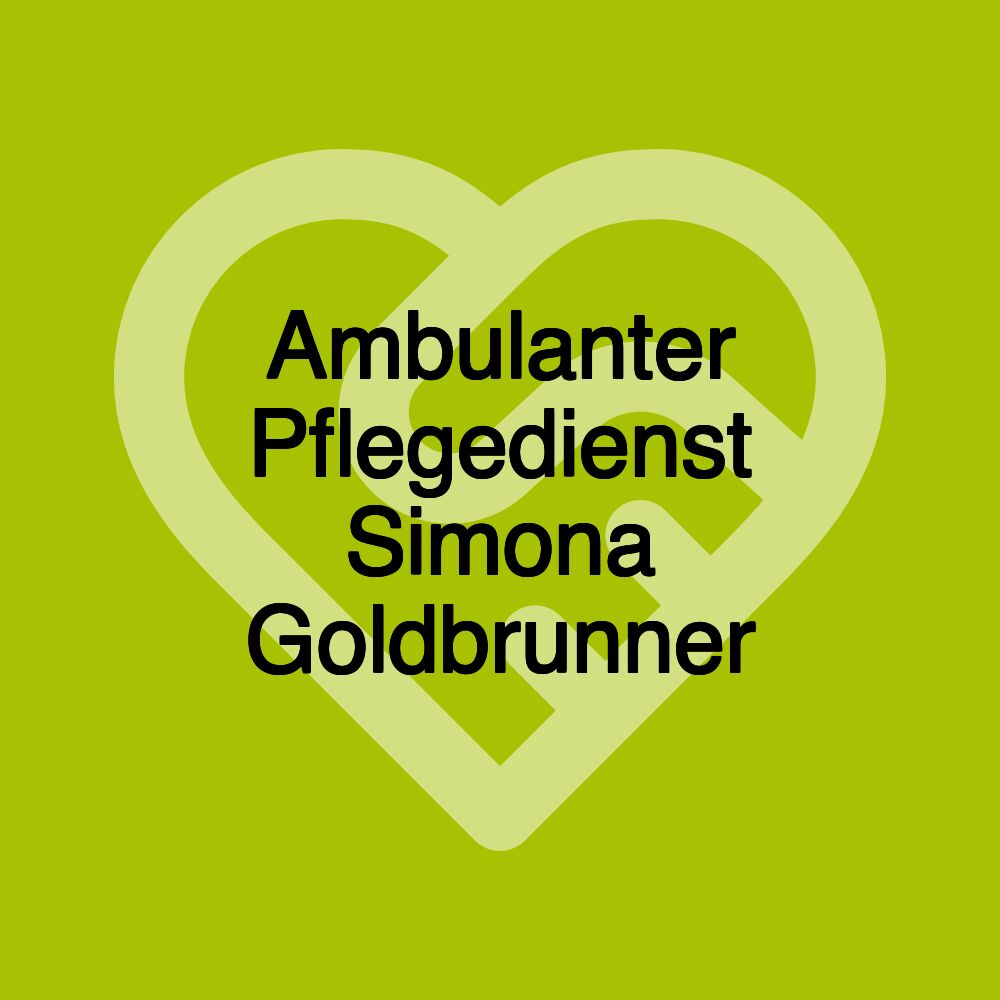 Ambulanter Pflegedienst Simona Goldbrunner