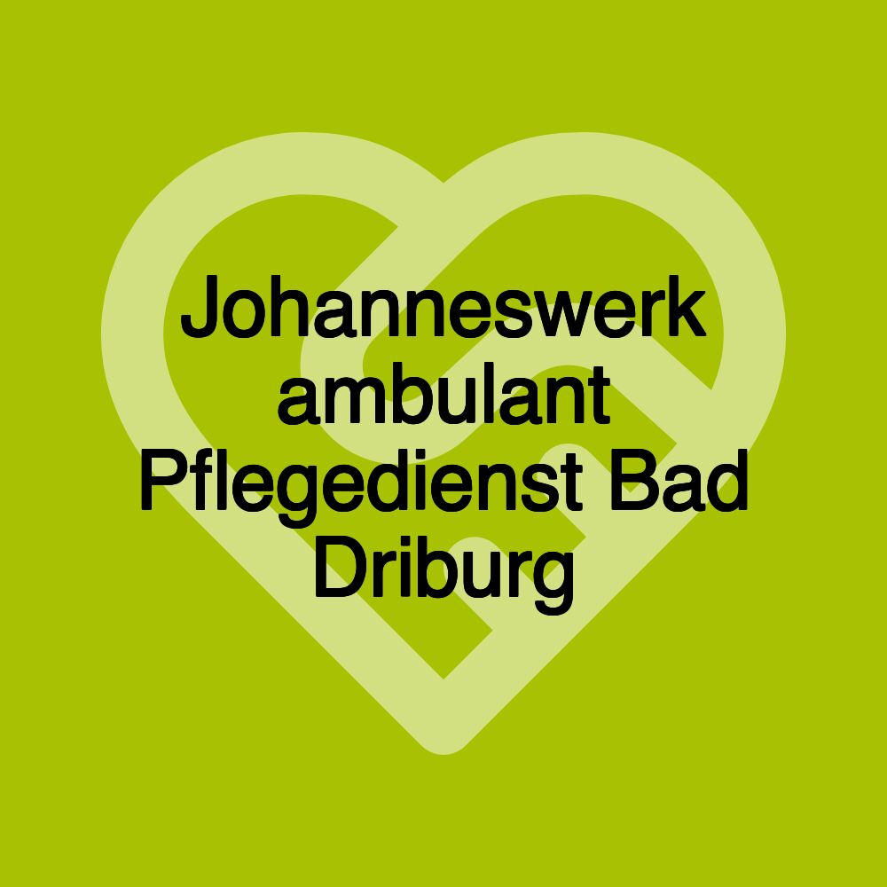 Johanneswerk ambulant Pflegedienst Bad Driburg