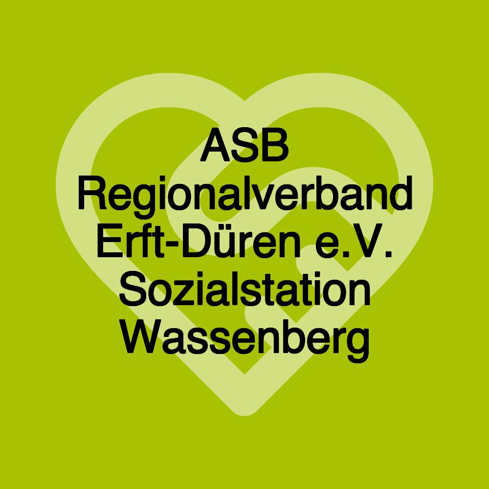 ASB Regionalverband Erft-Düren e.V. Sozialstation Wassenberg