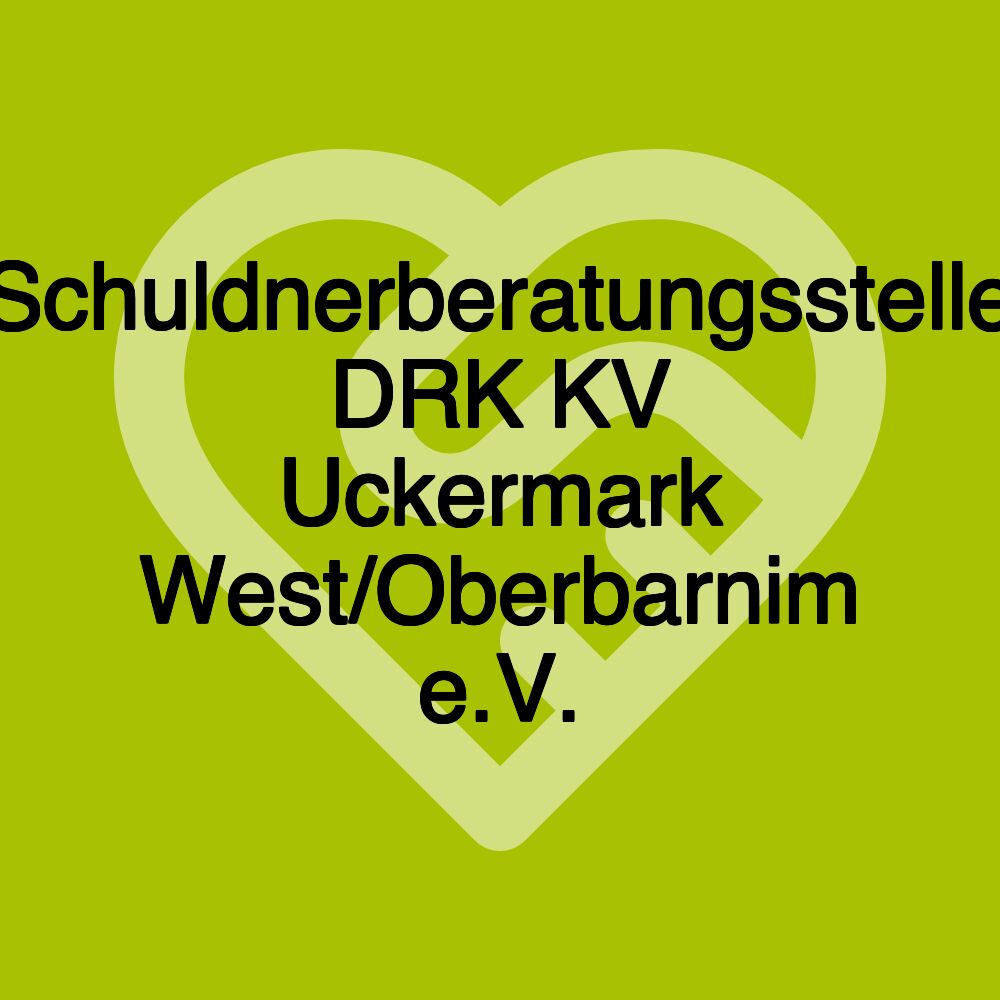 Schuldnerberatungsstelle DRK KV Uckermark West/Oberbarnim e.V.