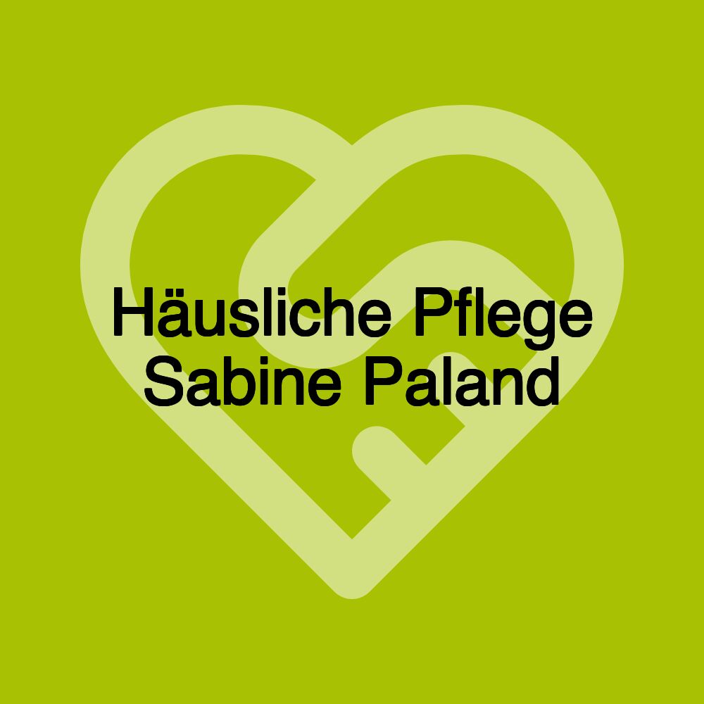 Häusliche Pflege Sabine Paland