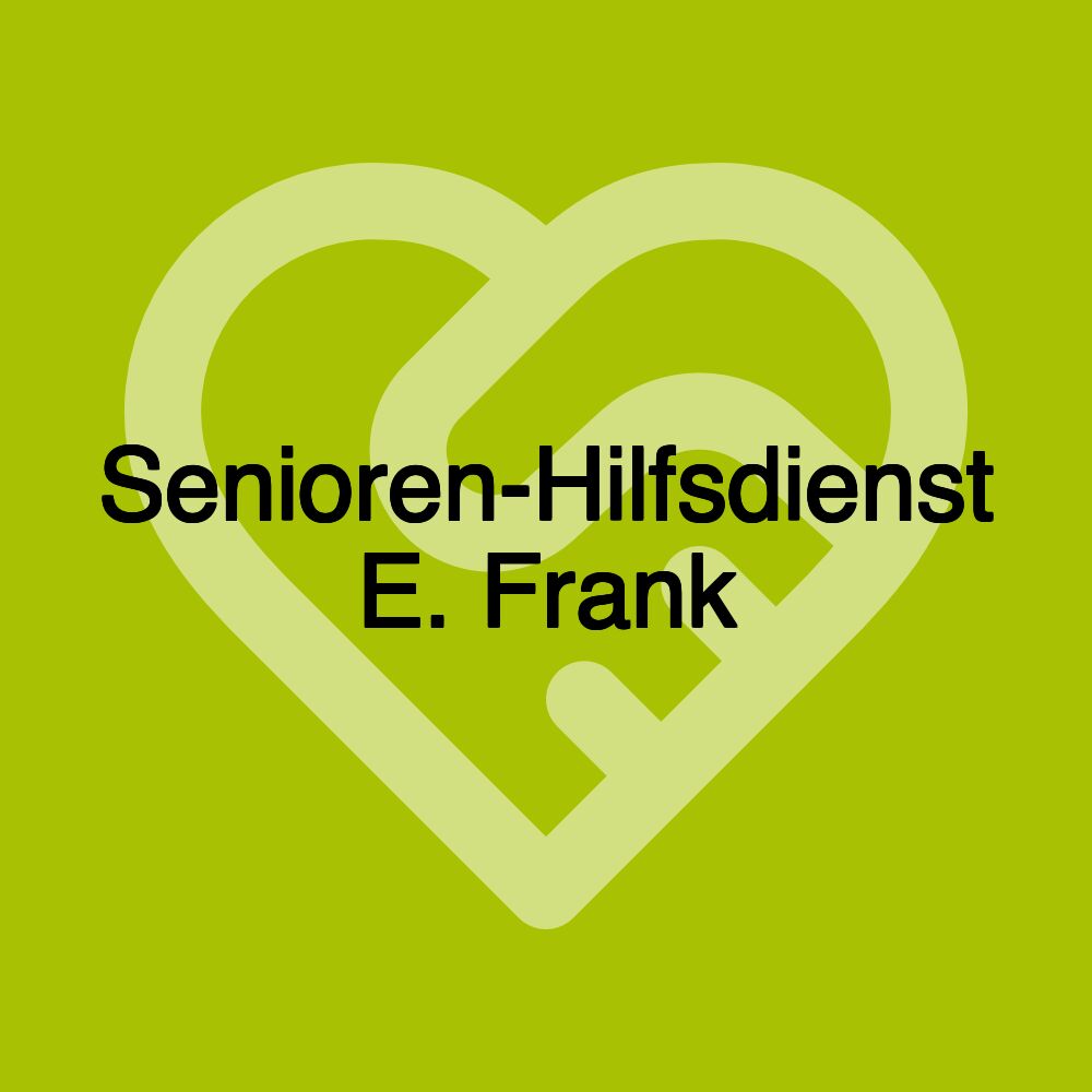 Senioren-Hilfsdienst E. Frank