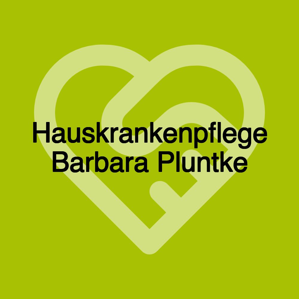 Hauskrankenpflege Barbara Pluntke