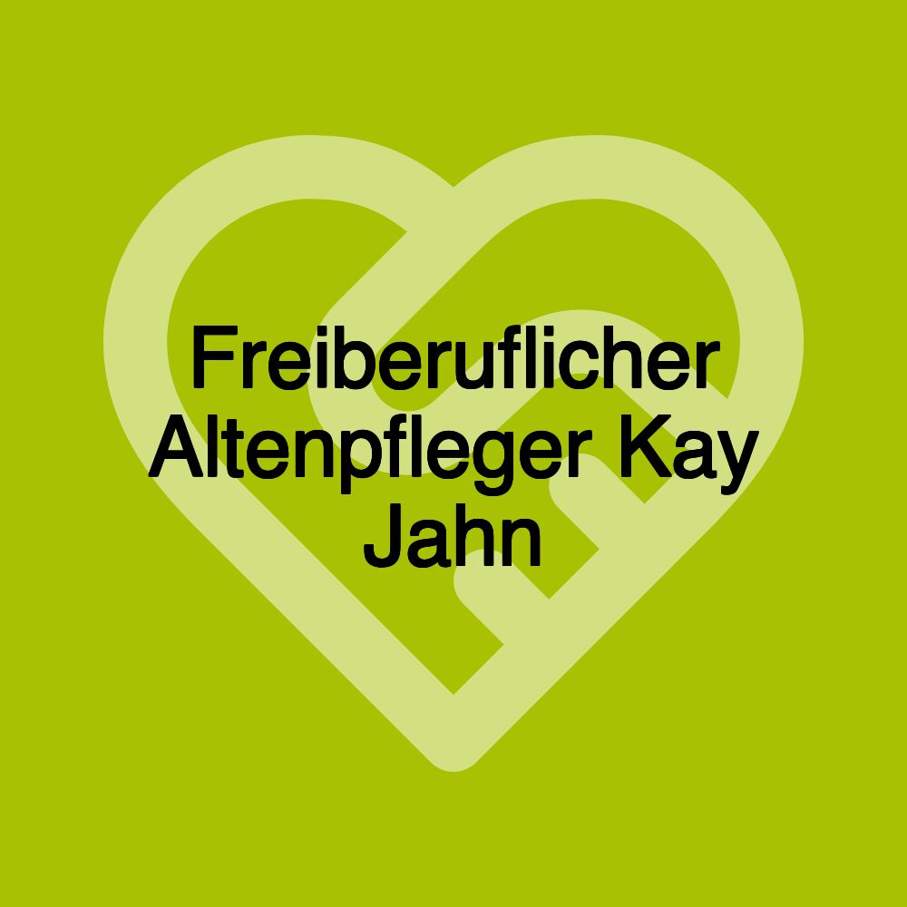 Freiberuflicher Altenpfleger Kay Jahn