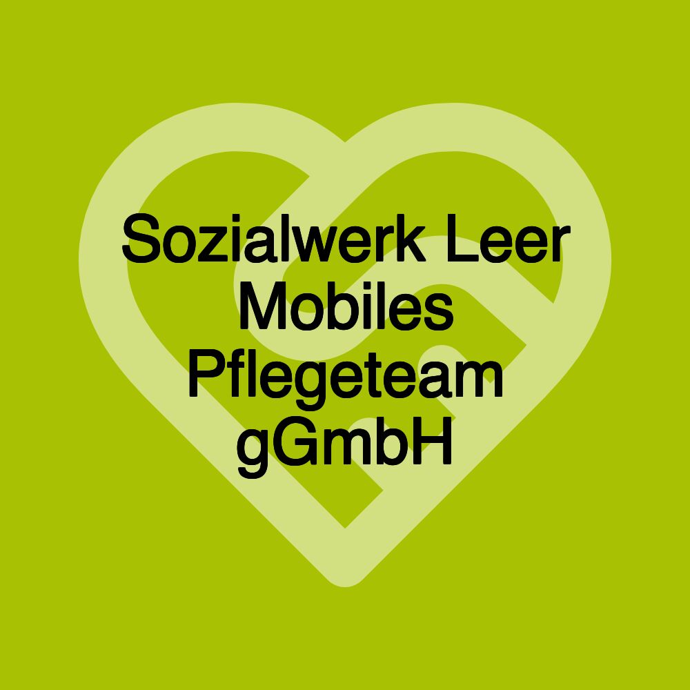 Sozialwerk Leer Mobiles Pflegeteam gGmbH