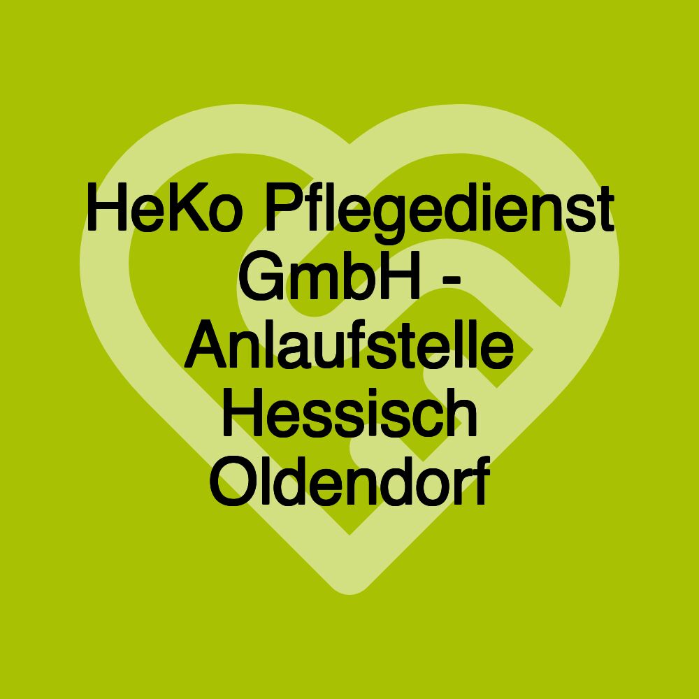 HeKo Pflegedienst GmbH - Anlaufstelle Hessisch Oldendorf