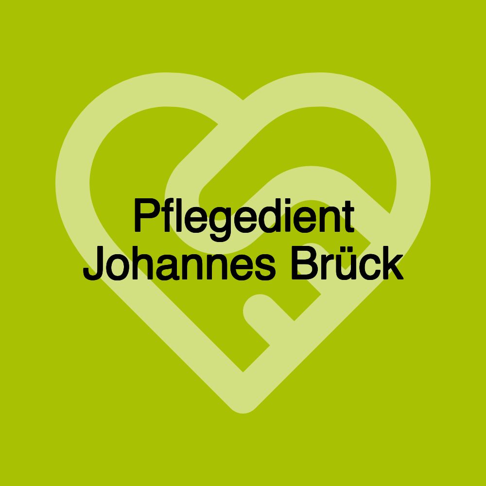 Pflegedient Johannes Brück