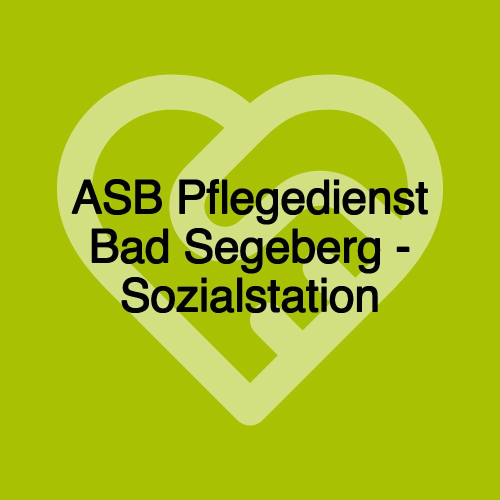 ASB Pflegedienst Bad Segeberg - Sozialstation