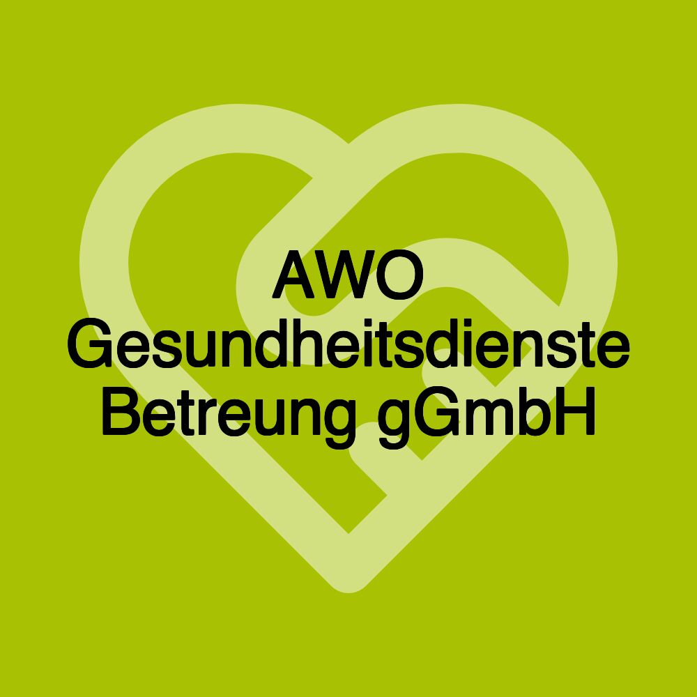 AWO Gesundheitsdienste Betreung gGmbH