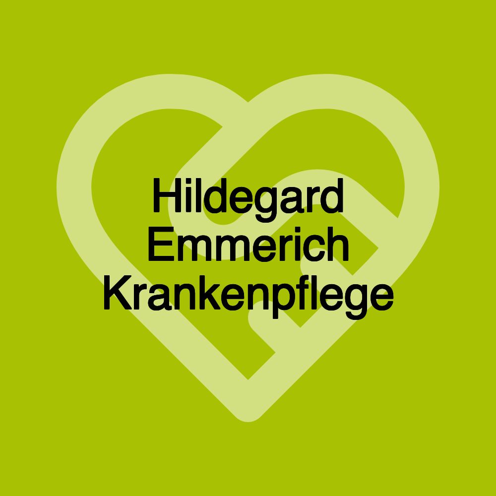 Hildegard Emmerich Krankenpflege