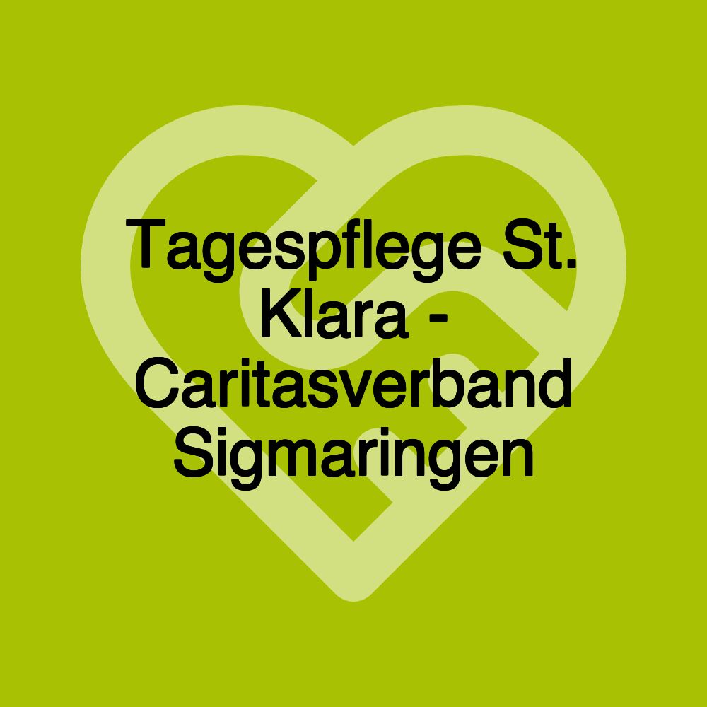 Tagespflege St. Klara - Caritasverband Sigmaringen