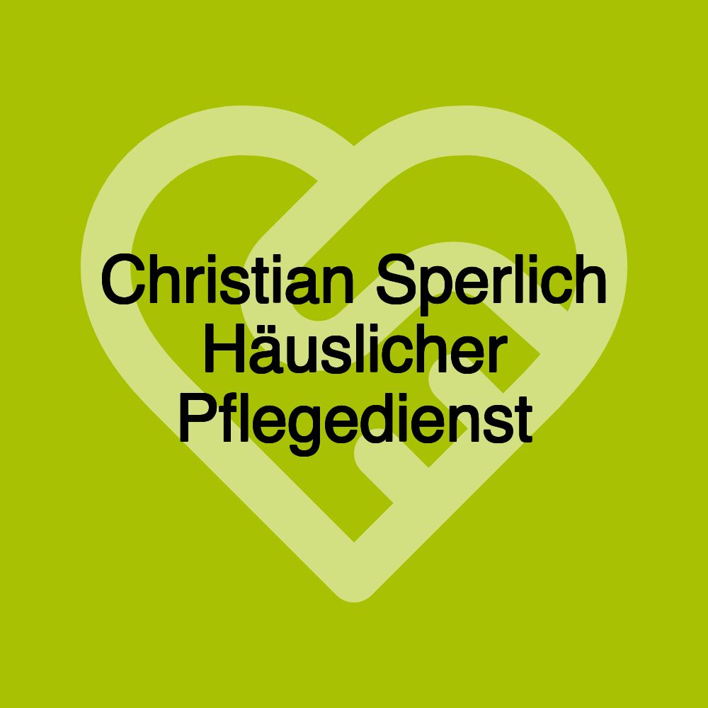 Christian Sperlich Häuslicher Pflegedienst