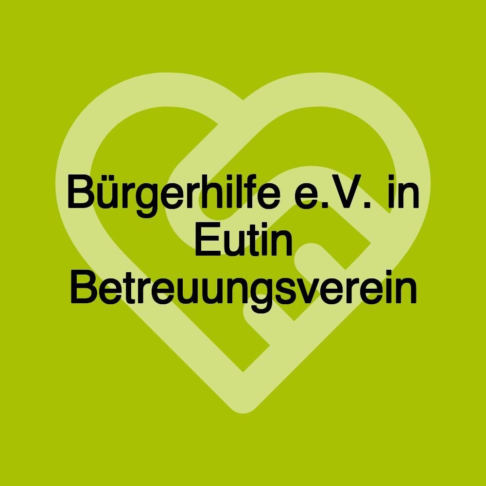 Bürgerhilfe e.V. in Eutin Betreuungsverein