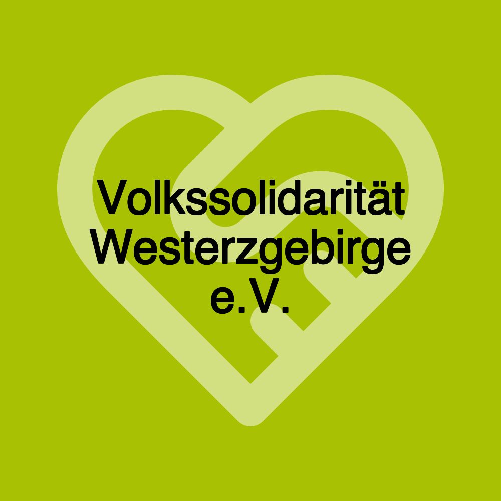 Volkssolidarität Westerzgebirge e.V.