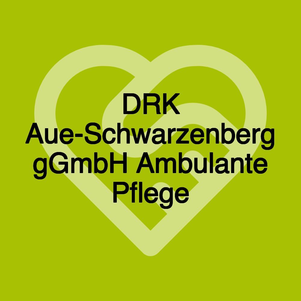 DRK Aue-Schwarzenberg gGmbH Ambulante Pflege