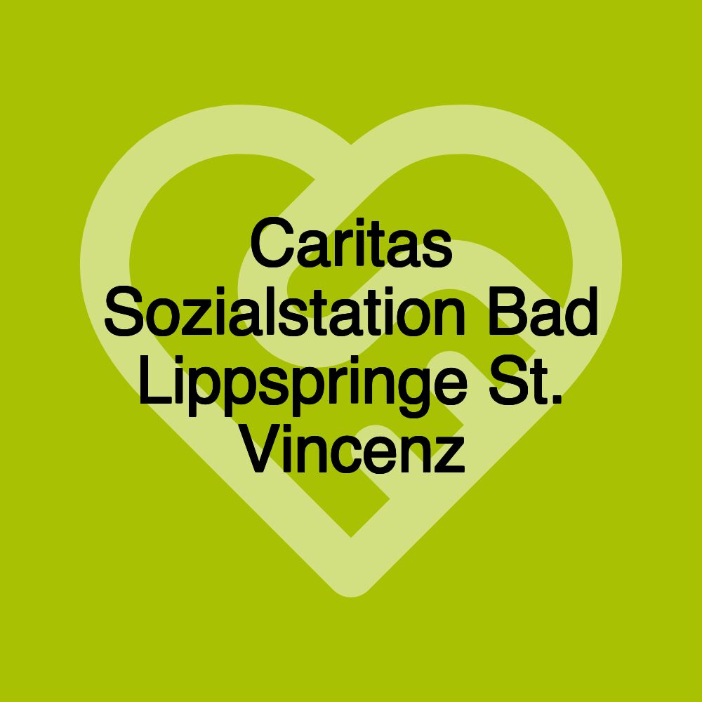 Caritas Sozialstation Bad Lippspringe St. Vincenz