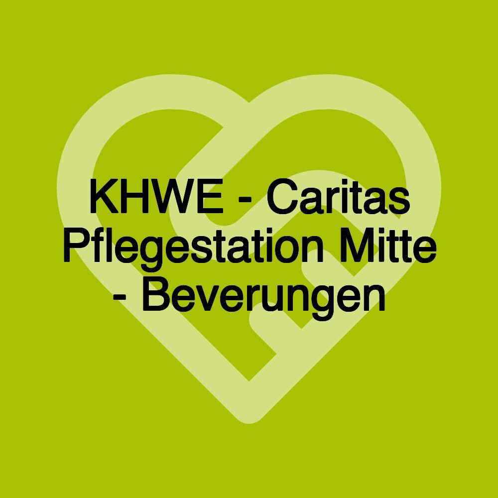 KHWE - Caritas Pflegestation Mitte - Beverungen