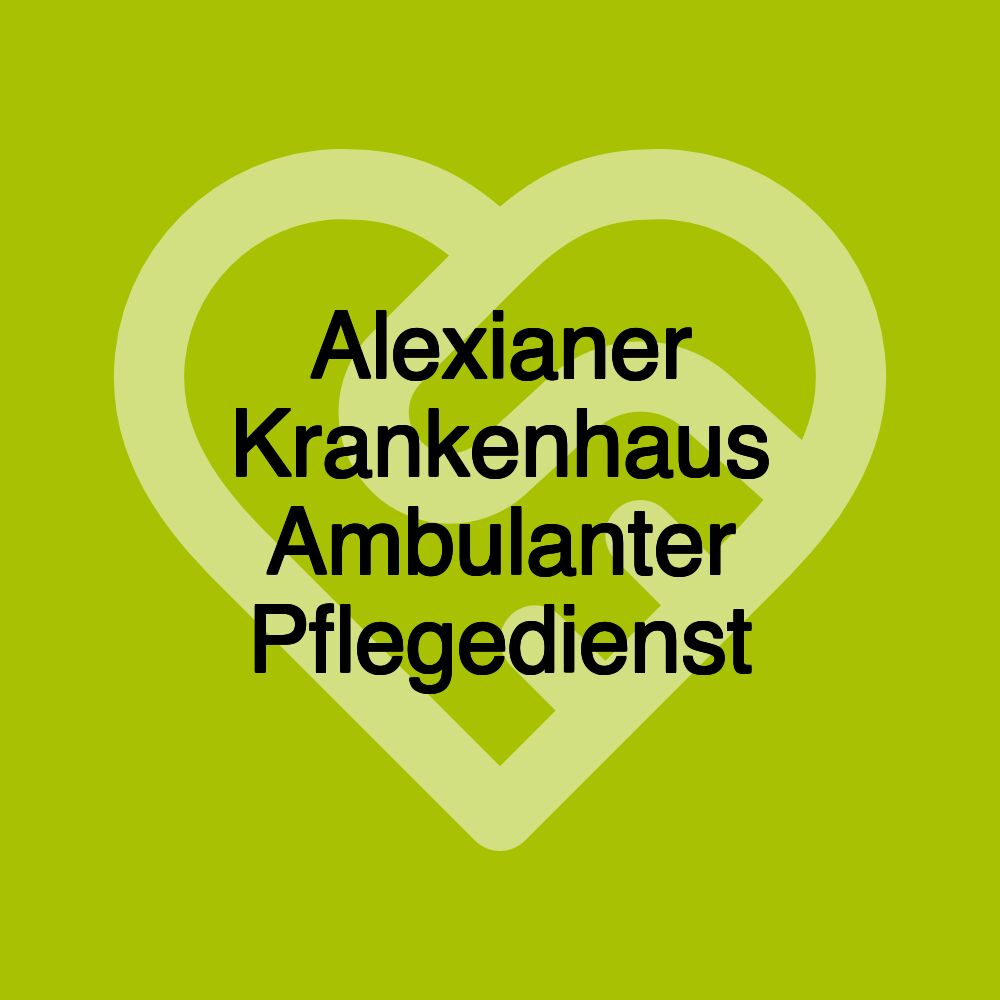 Alexianer Krankenhaus Ambulanter Pflegedienst