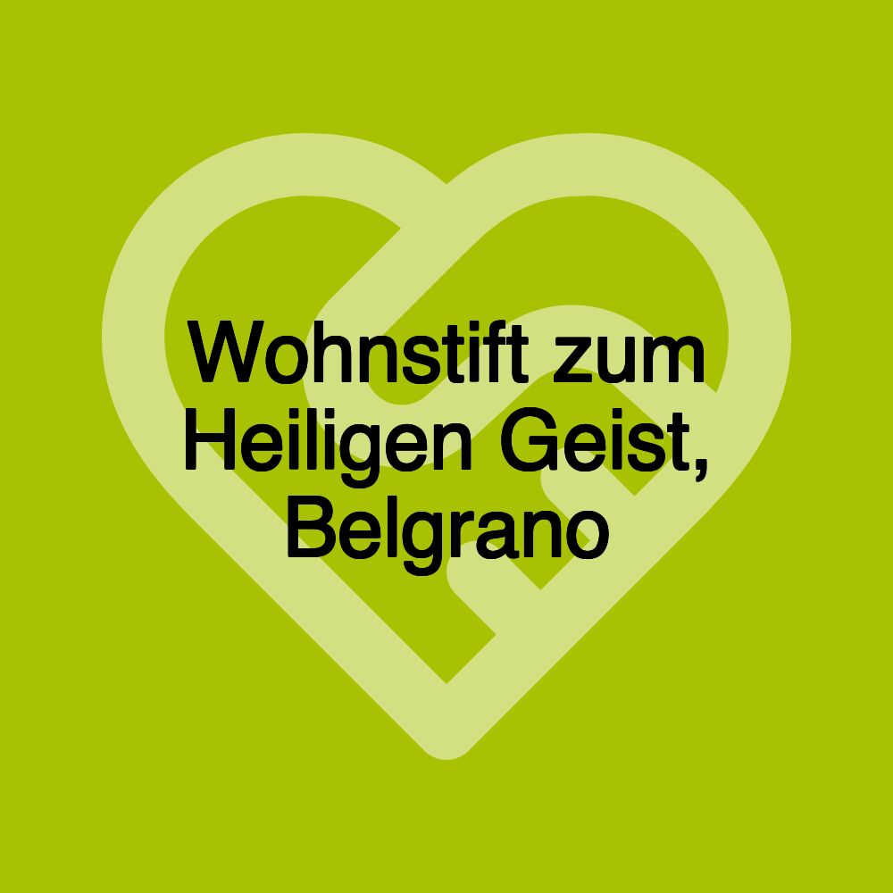 Wohnstift zum Heiligen Geist, Belgrano