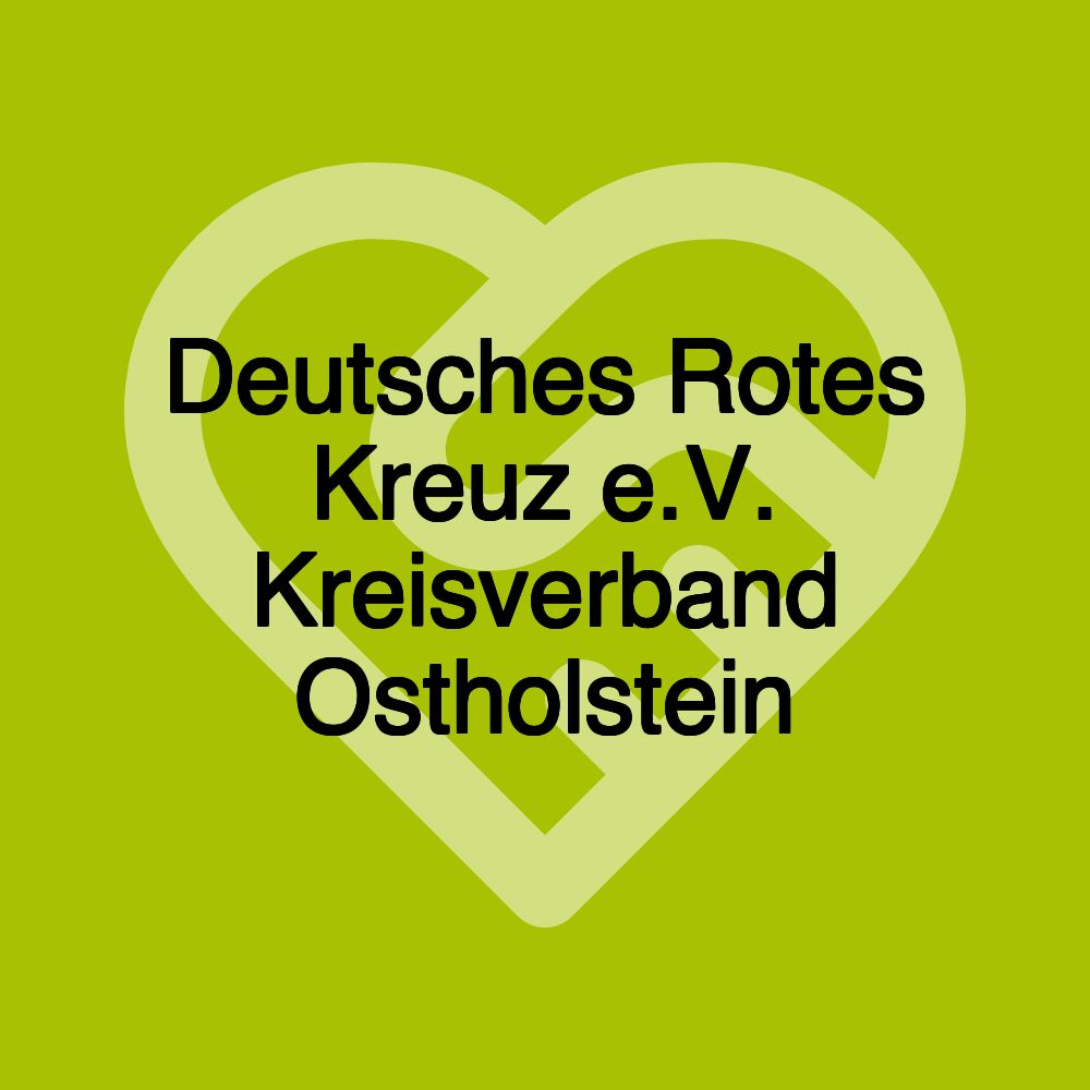 Deutsches Rotes Kreuz e.V. Kreisverband Ostholstein