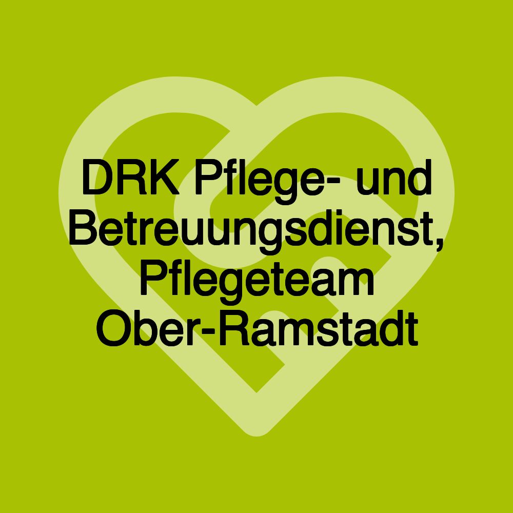 DRK Pflege- und Betreuungsdienst, Pflegeteam Ober-Ramstadt