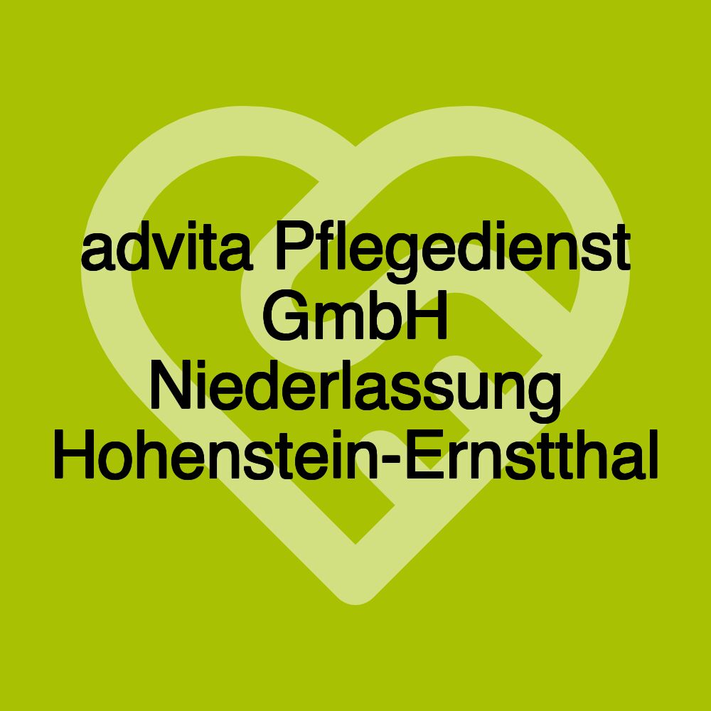 advita Pflegedienst GmbH Niederlassung Hohenstein-Ernstthal