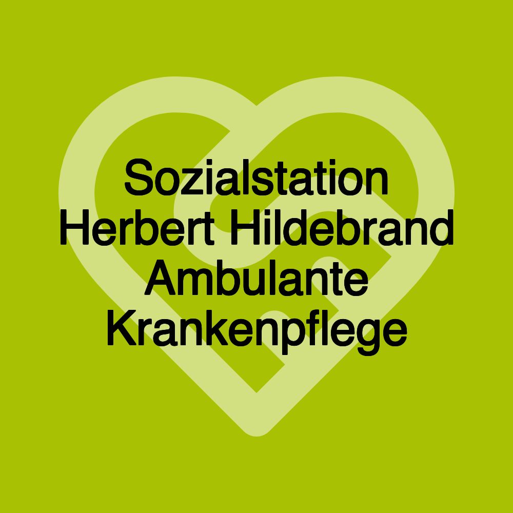 Sozialstation Herbert Hildebrand Ambulante Krankenpflege