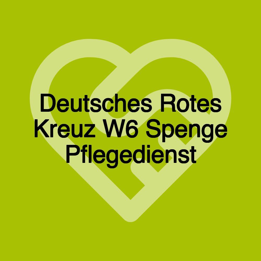 Deutsches Rotes Kreuz W6 Spenge Pflegedienst