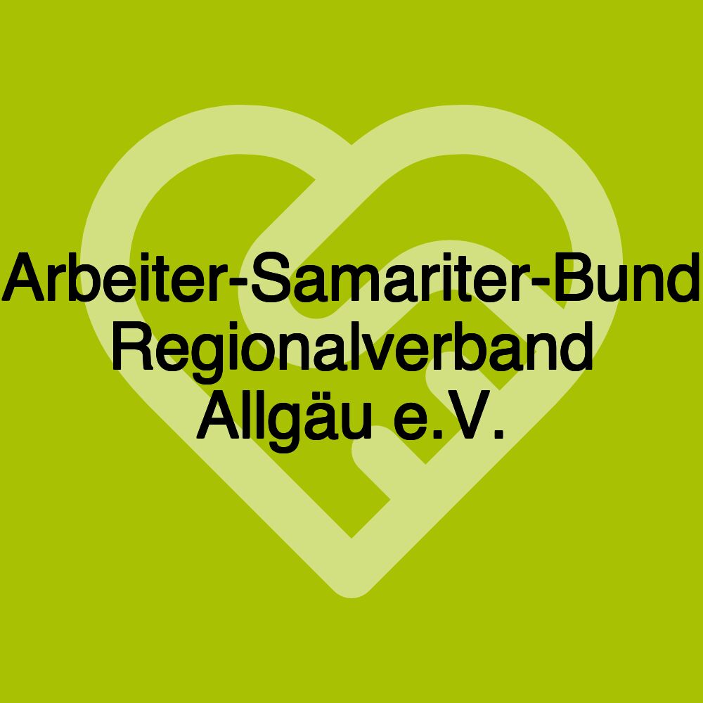 Arbeiter-Samariter-Bund Regionalverband Allgäu e.V.