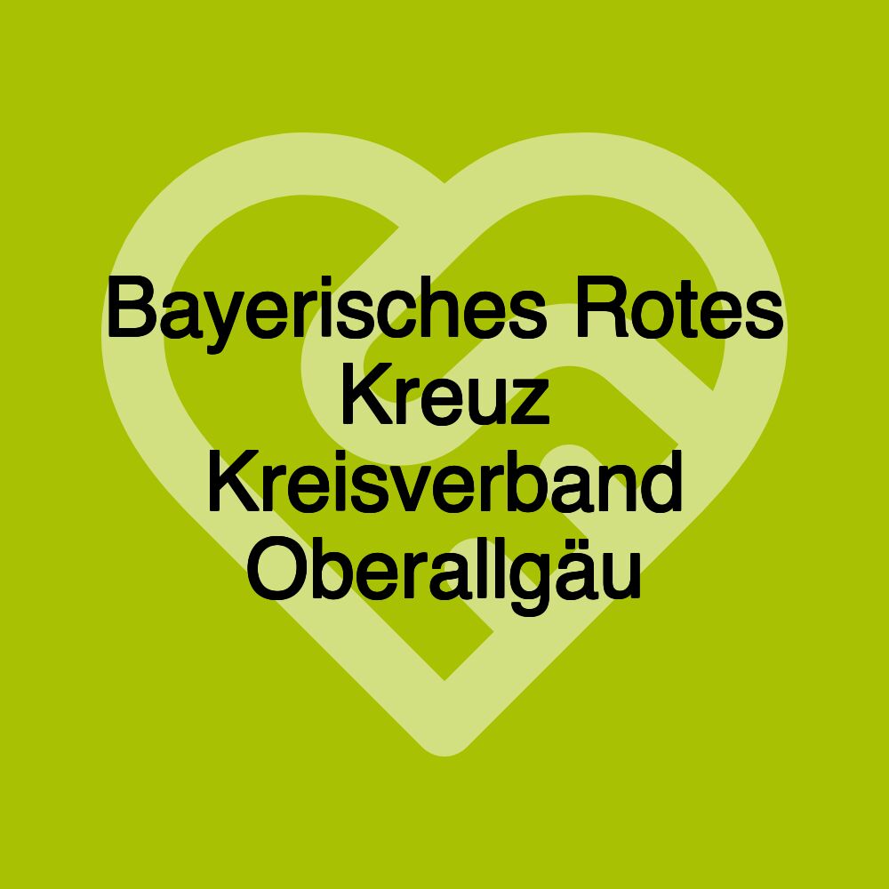 Bayerisches Rotes Kreuz Kreisverband Oberallgäu