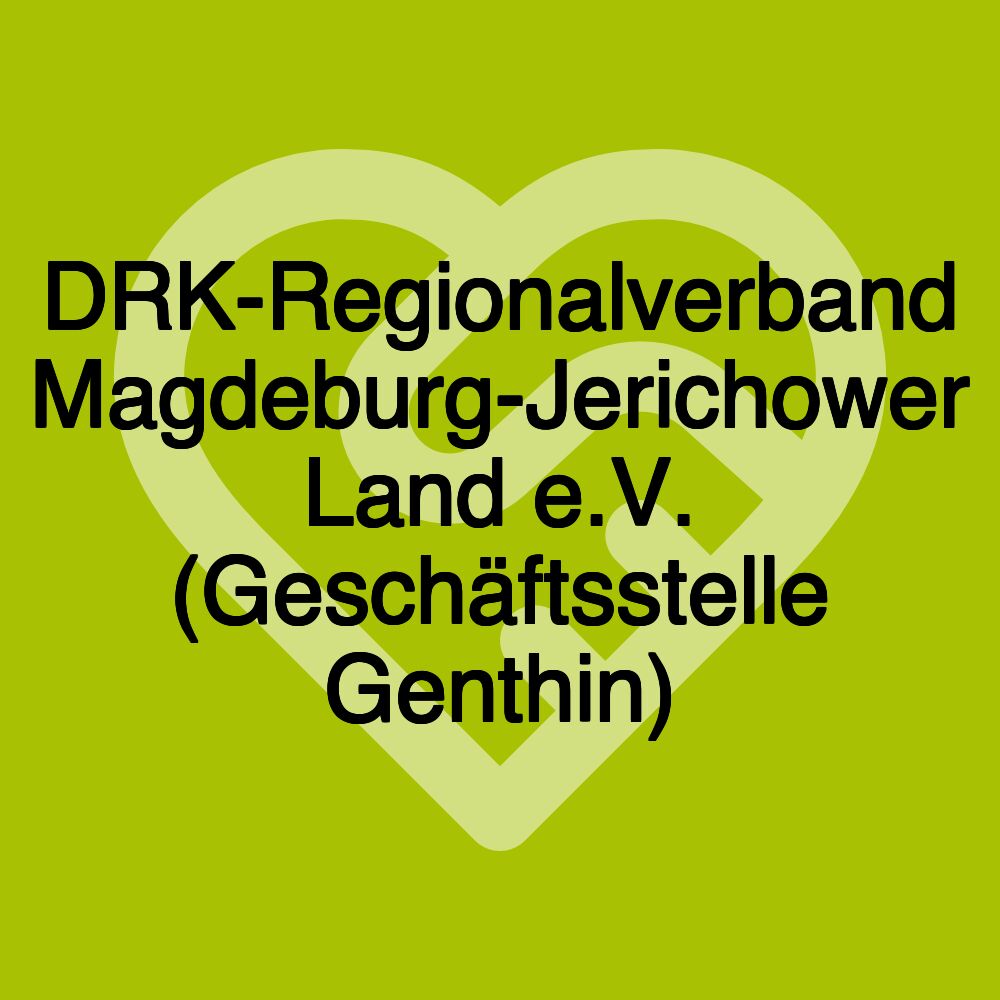 DRK-Regionalverband Magdeburg-Jerichower Land e.V. (Geschäftsstelle Genthin)