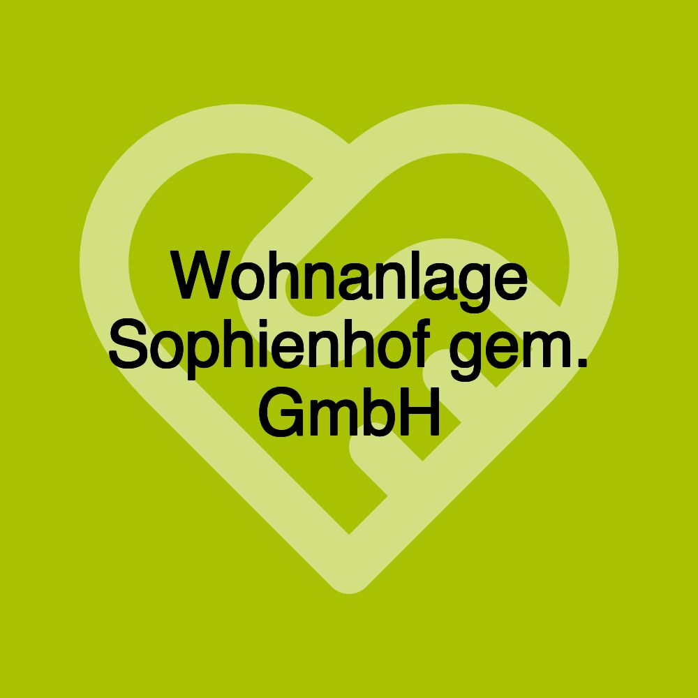 Wohnanlage Sophienhof gem. GmbH