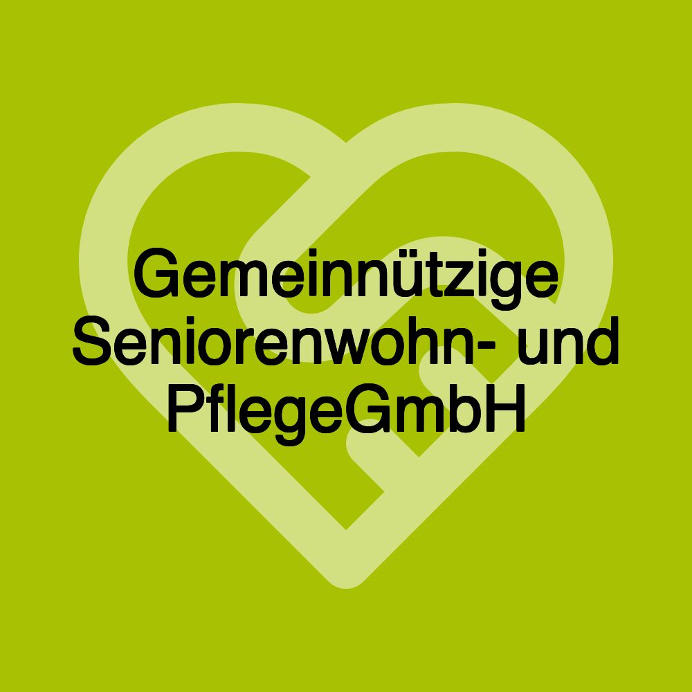 Gemeinnützige Seniorenwohn- und PflegeGmbH