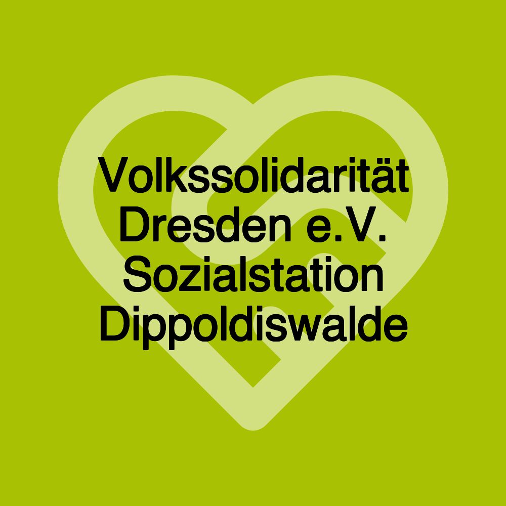 Volkssolidarität Dresden e.V. Sozialstation Dippoldiswalde