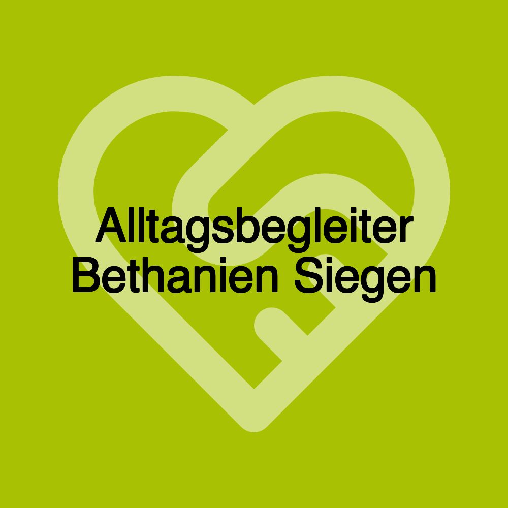 Alltagsbegleiter Bethanien Siegen