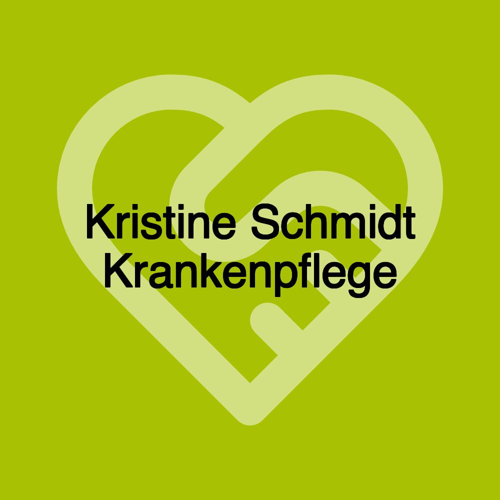 Kristine Schmidt Krankenpflege