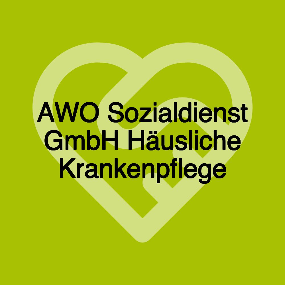 AWO Sozialdienst GmbH Häusliche Krankenpflege