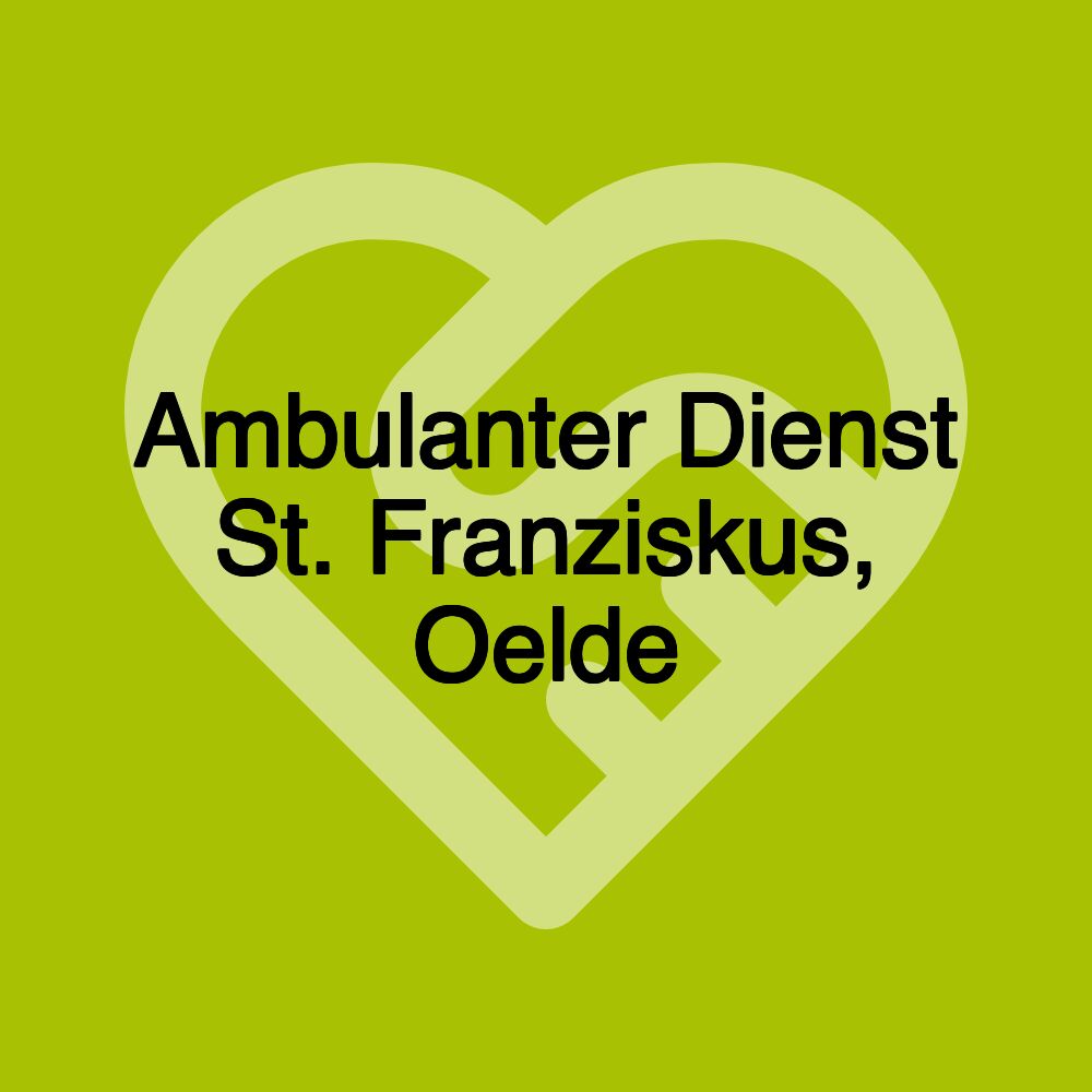 Ambulanter Dienst St. Franziskus, Oelde